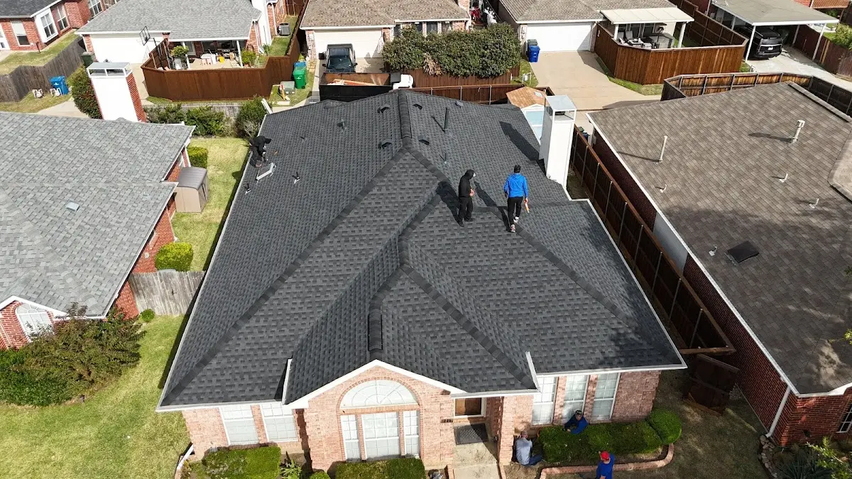 Slate & Tile Roof Repair work in progress on a Orangevale property